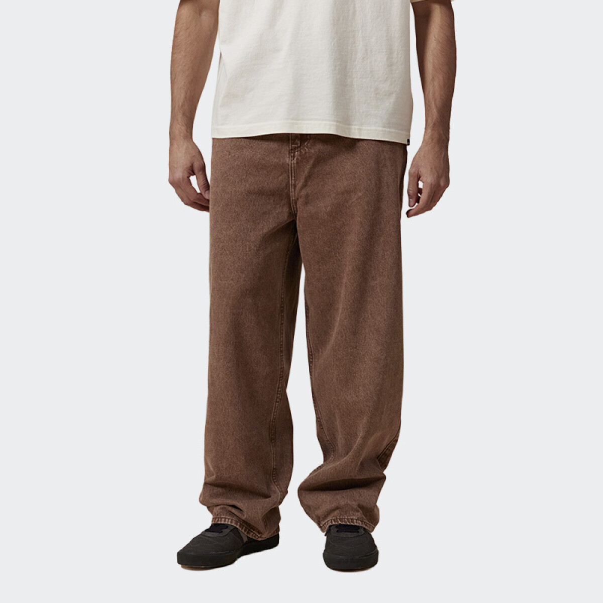 Pantalón Kristobelga Denim Skater - Marrón 