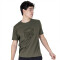 TSHIRT MEN COTT/POLY EVERLAST LUNGE BROWN M6 S BROWN