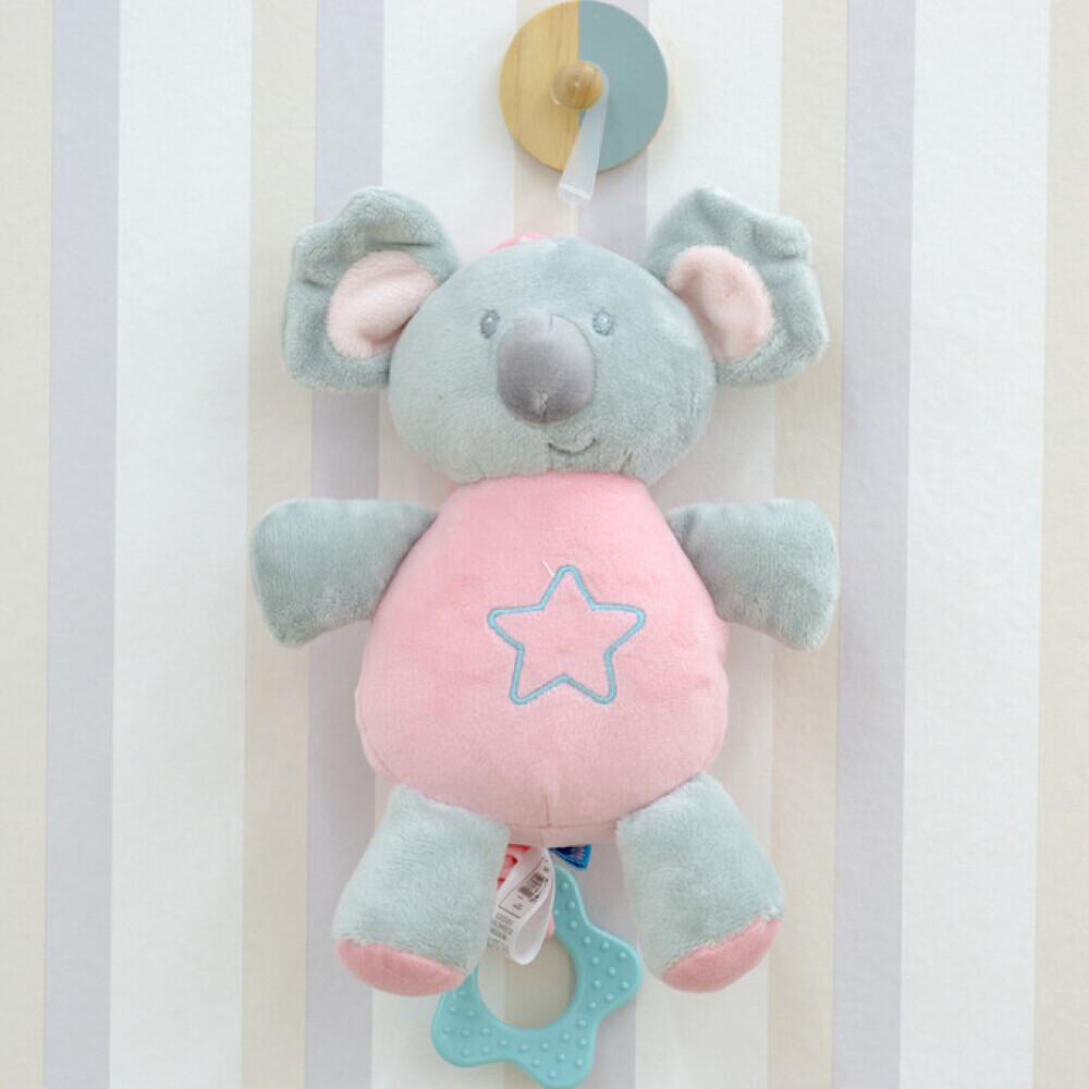 Cunero colgante peluche musical BUBA koala rosa