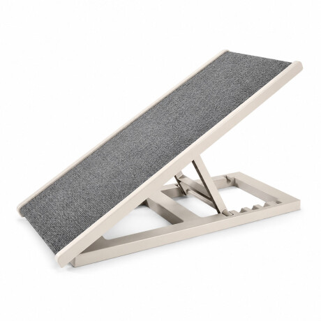 Rampa Para Mascotas Ajustable Plegable Liviana Compacta Gris