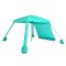 Gazebo Sombrilla cuadrado playa 4 patas Turquesa