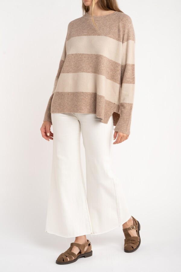 Sweater Rayado Mocha