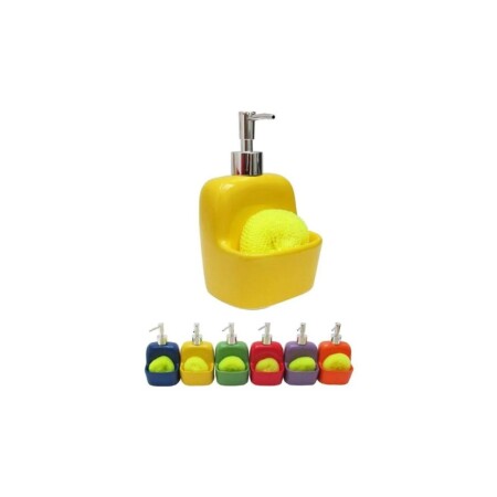 DISPENSADOR DOSIFICADOR DE CERAMICA CON ESPONJA Sin color