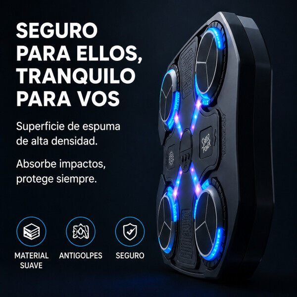 Maquina De Boxeo Infantil Bluetooth Bateria Musica Luz Maquina De Boxeo Infantil Bluetooth Bateria Musica Luz