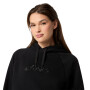 Polera Training Asics Logo Fleece Pullover Hoodie Mujer Performance Black