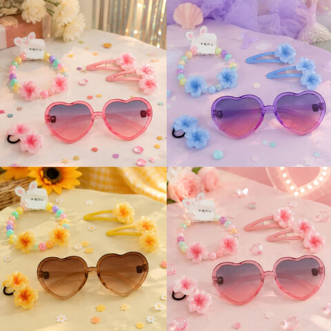 Set de Lentes Corazon con Accesorios Set de Lentes Corazon con Accesorios