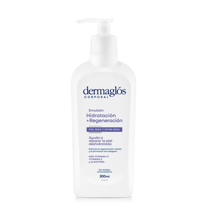 DERMAGLOS EMUL HIDRAT+REGENERA 300ML única