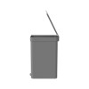 Papelera con pedal 20L Gris