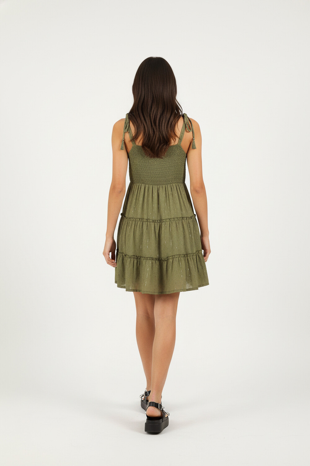 Vestido Ferzia Verde Oliva