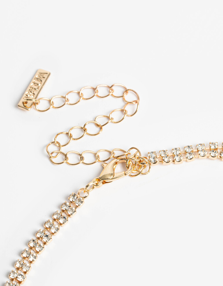 Chokers Strass Choker Mariposas Strass - Dorado
