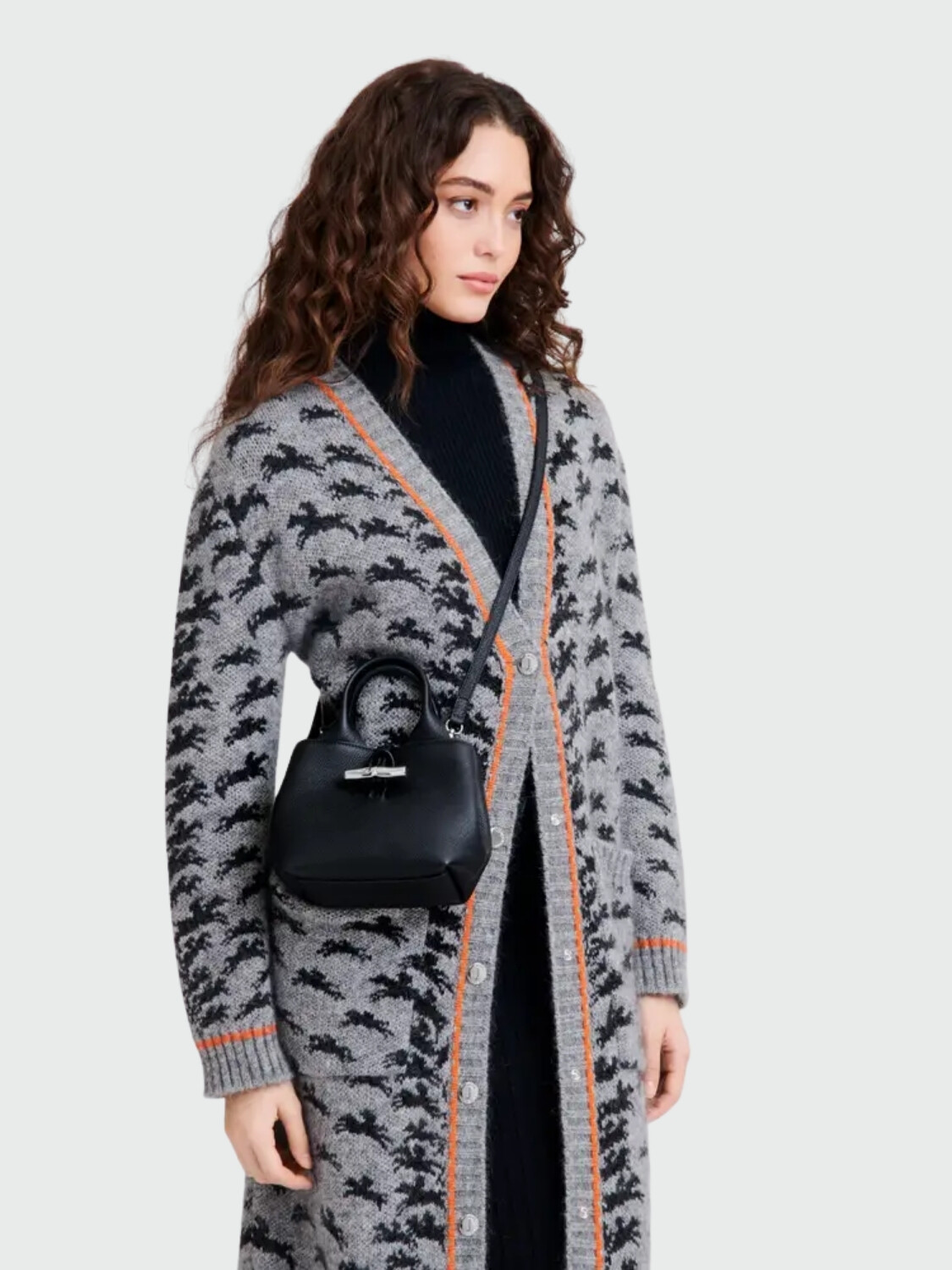 LONGCHAMP - Le Roseau XS Handbag Negro