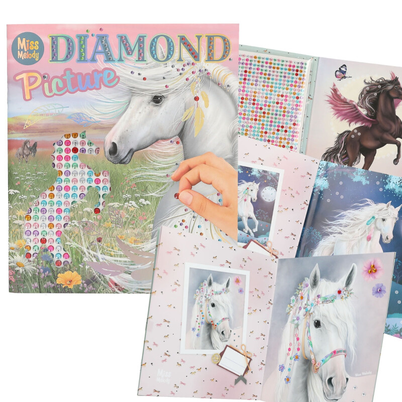 Crea tu libro de sticker de diamantes Miss Melody Top Model Crea tu libro de sticker de diamantes Miss Melody Top Model