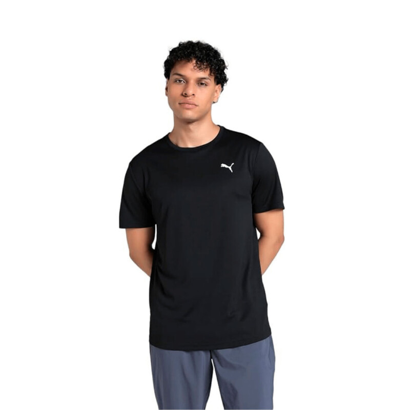 Remera de Hombre Puma Essentials Poly Texture Negro