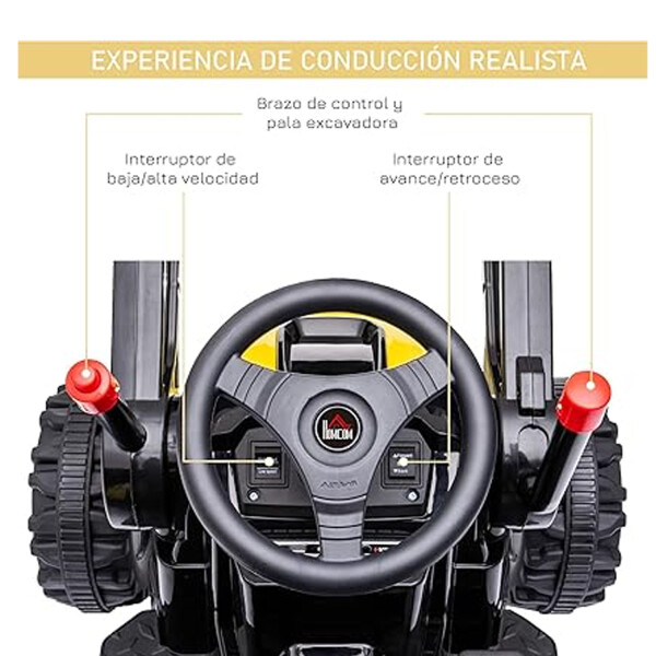 Excavadora Pala Mecánica Buggy Infantíl A Batería EXCAVADORA INFANTIL A BATERIA BJ389