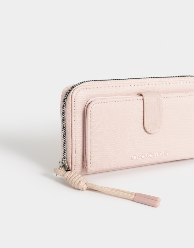 Ficheros Clasico Billetera Fichero Con Bolsillo - Rosa Viejo