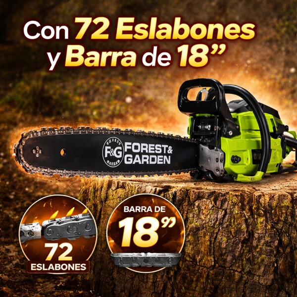 Motosierra Gasolina 45cc Espada 18" Mo 645/1/18 MOTOSIERRA FOREST&GARDEN 45CC MO645/1/18