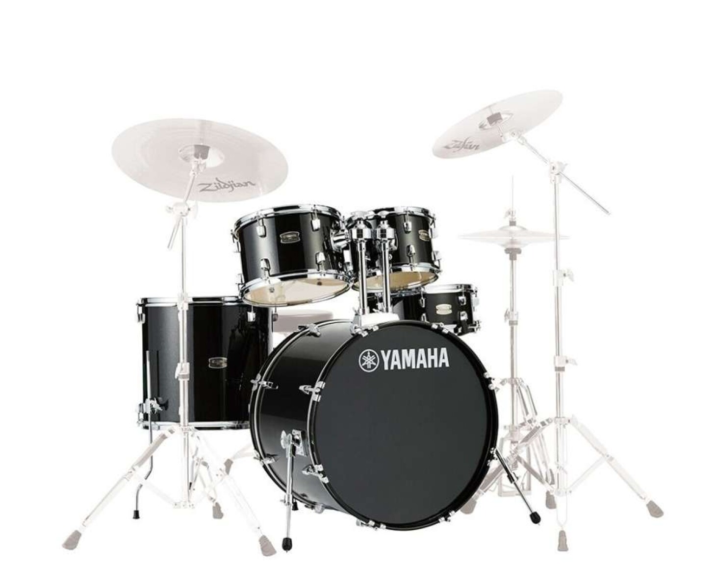 Batería Yamaha Rdp0f5 Black Glitter B20 5c - Sin Hardware 