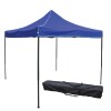Gazebo reforzado toldo carpa 3x3mt azul Acero Gazebo reforzado toldo carpa 3x3mt azul Acero