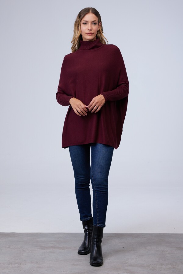 Polera Oversize BORDEAUX