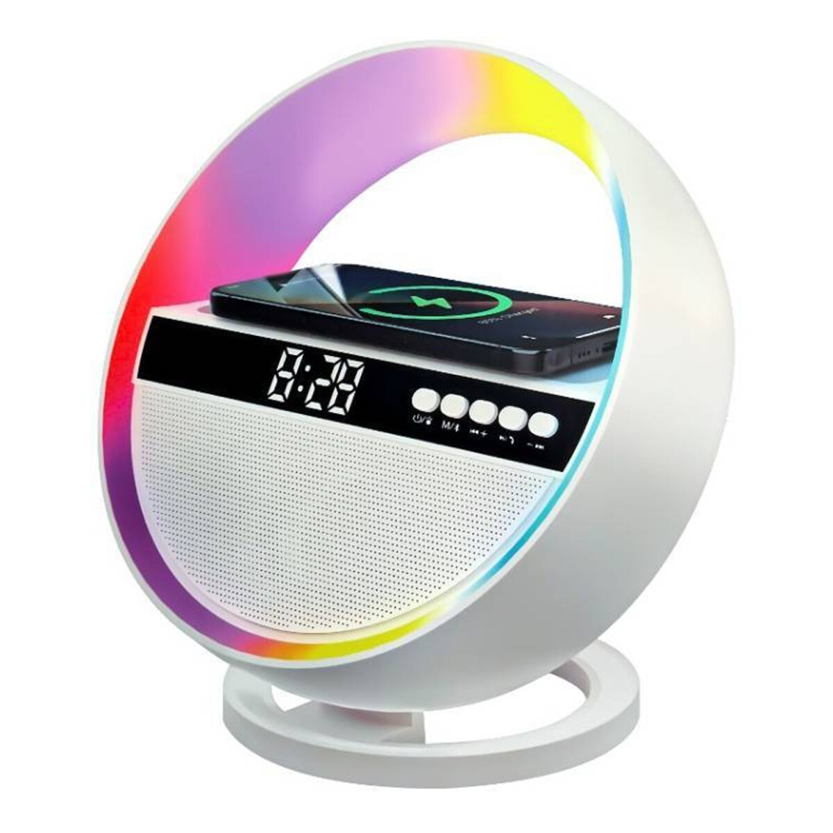 Parlante Con Cargador Inalámbrico G5 5en1 - PARLANTE CON CARGADOR INALAMBRICO G5 