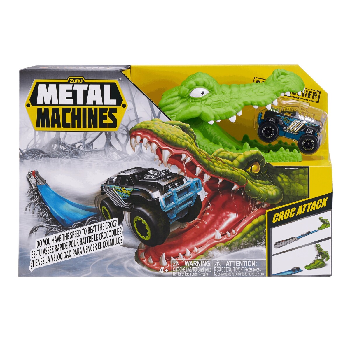 Pista Lanzador Croc Attack con Vehículo Metal Machines - 001 