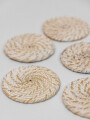 Posa Vaso Angra, Set 6pcs Crudo / Natural