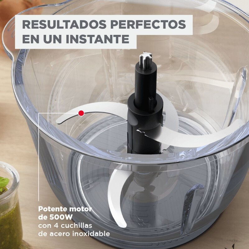 Picadora XXL Bowl Vidrio termoresistente 3 en 1 Moulinex Picadora XXL Bowl Vidrio termoresistente 3 en 1 Moulinex