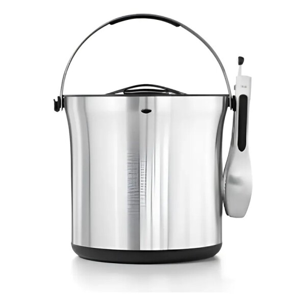 Hielera de acero inoxidable, con balde de policarbonato y pinza. Capacidad 3.78 lts Oxo Hielera de acero inoxidable, con balde de policarbonato y pinza. Capacidad 3.78 lts Oxo