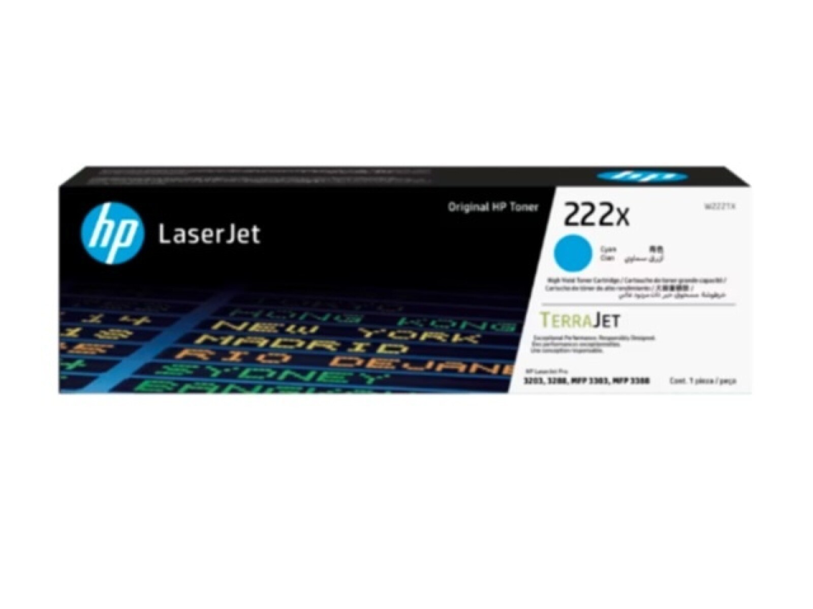 HP - 222X - Toner cartridge - Cyan - ORIGINAL LASERJET TON 