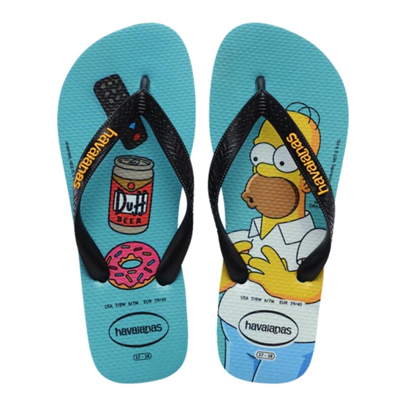 Sandalias Havaianas Simpsons FC Hombre Azul Tradi/negro