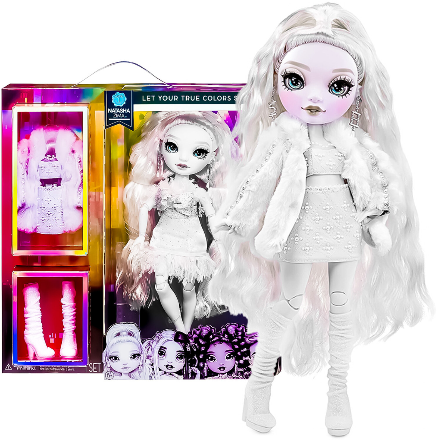 Muñeca Shadow High 28cm Moda Escala De Grises Acc Natasha Zima