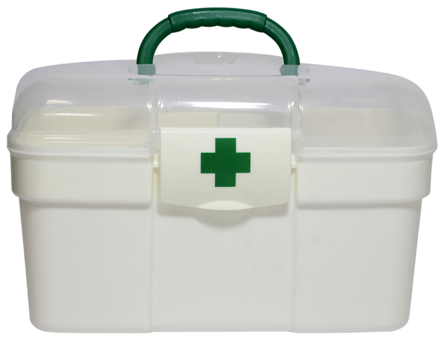 BOTIQUIN PLASTICO BLANCO CRUZ VERDE 