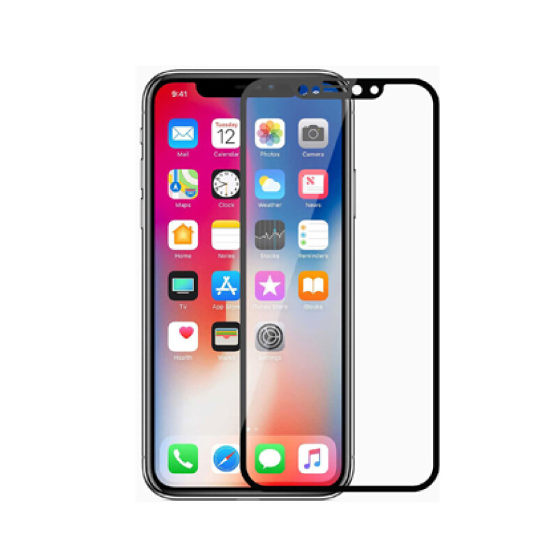 Vidrio templado 9D iPhone Xs Max borde color negro Vidrio Templado 9d Iphone Xs Max Borde Color Negro