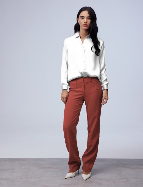 Pantalon De Vestir TERRACOTA