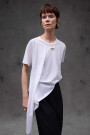 CAMISETA DRAPEADO Blanco