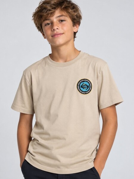 T-SHIRT QUIKSILVER 80602 NIÑO M.O BEIGE