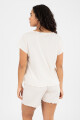 Pijama ruffle Beige