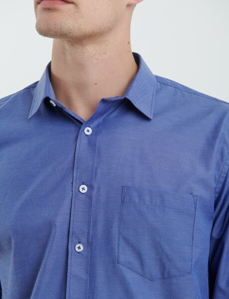 012625 CAMISA HARRINGTON LABEL Azul