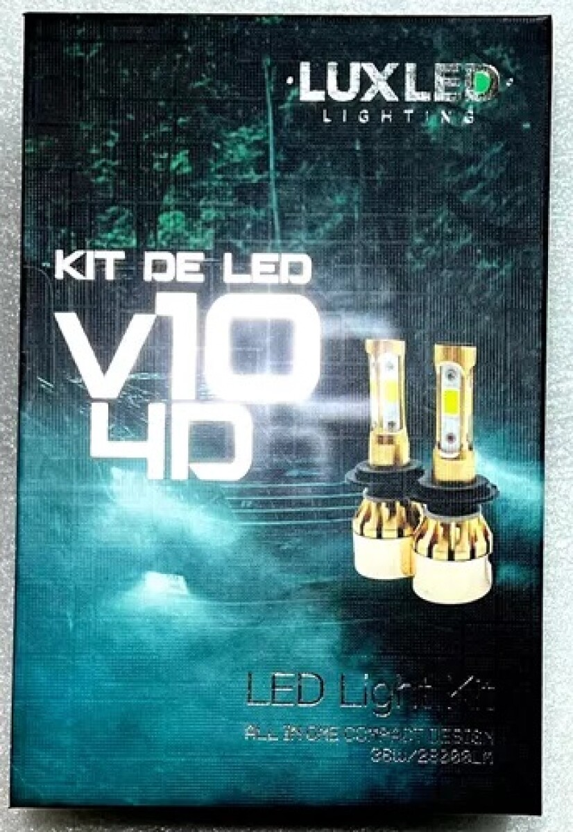 KIT LED H7 V10 4 CARAS 56.000LM - 6500K 