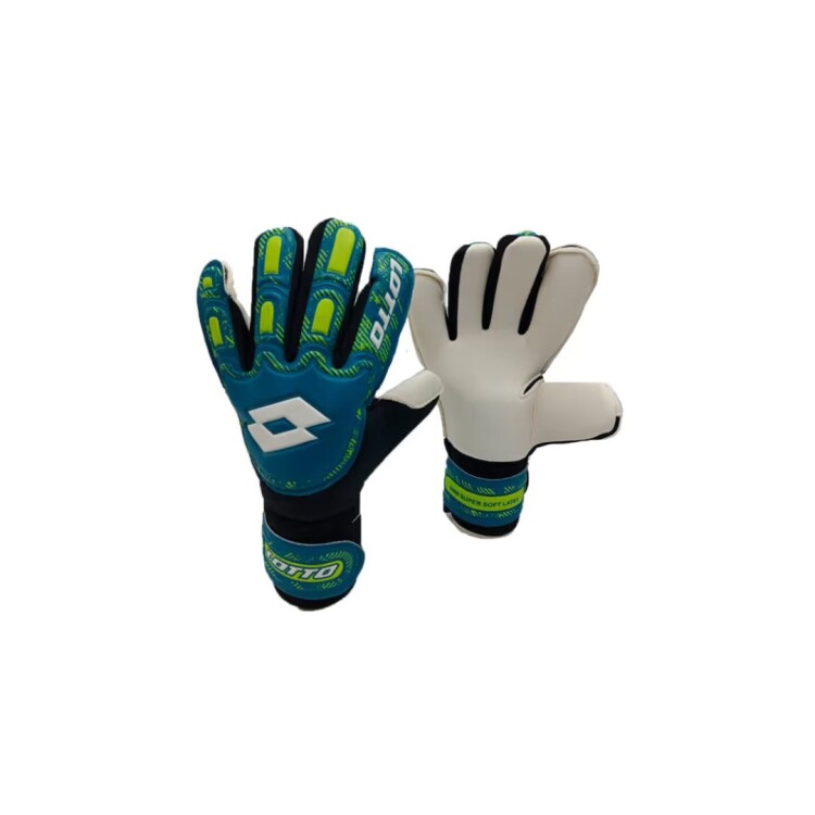 GUANTES DE PORTERO ARQUERO GOLERO LOTTO SAFE AZUL