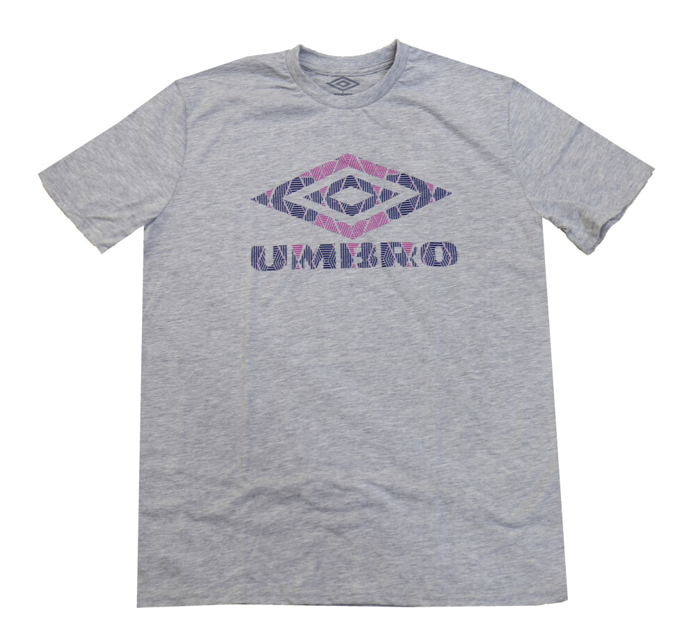 Remera Logo Retro Gris