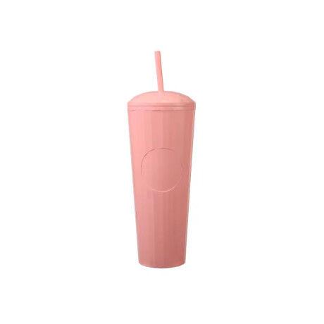 Vaso Reutilizable con Sorbito Rosa