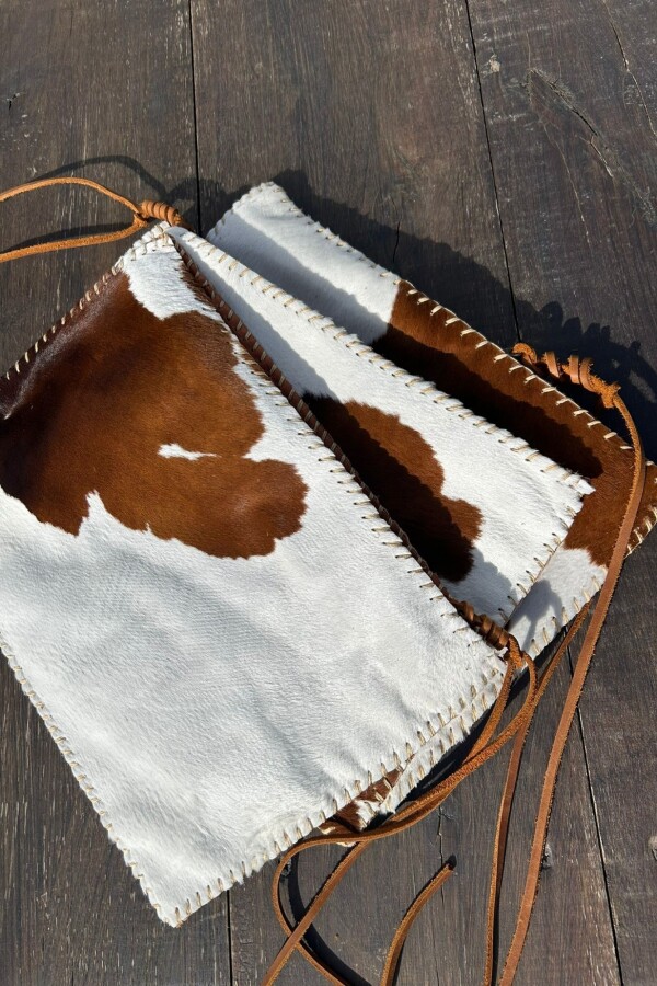 Leather Envelope Cowhide Marrón