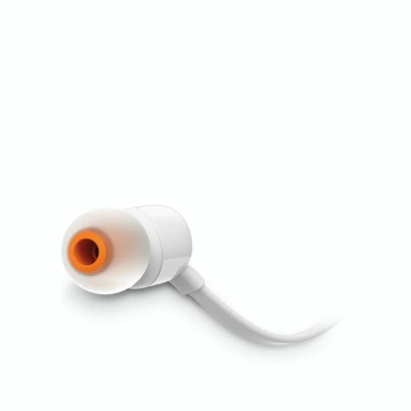 AURICULARES JBL HEADPHONE T110 IN EAR Auriculares Cableados JBL Tune T110 Con Micrófono - White