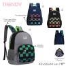 Mochila Trendy Game Escolar con Porta botella Azul