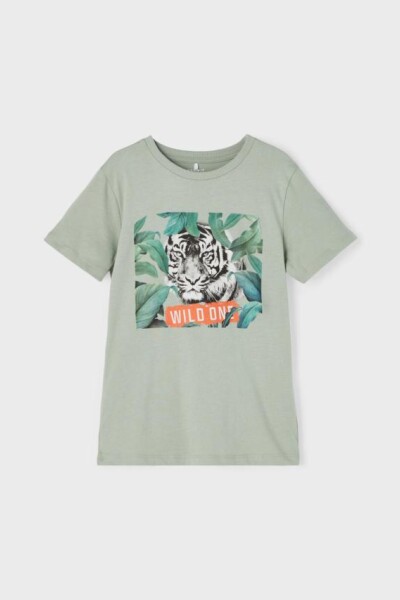 Camiseta Estampada Manga Corta Iceberg Green