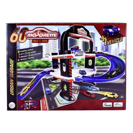 Majorette - Urban Garage 60 Anniversary + 1 Vehículo Color Azul Majorette - Urban Garage 60 Anniversary + 1 Vehículo Color Azul