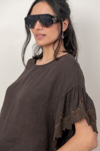 BLUSA CHANTAL Chocolate
