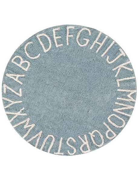 ALFOMBRA REDONDA POP 100CM CELESTE LETRAS ALFOMBRA REDONDA POP 100CM CELESTE LETRAS