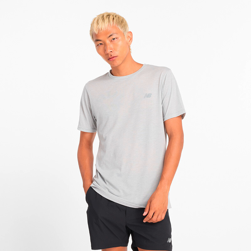 SPORT ESSENTIALS COTTON T-SHIRT Gris